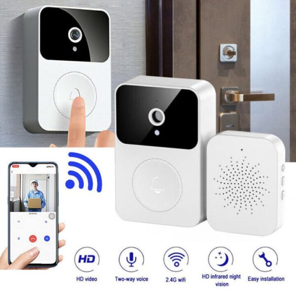 جرس الباب بدون أسلاك + wifi + phone app